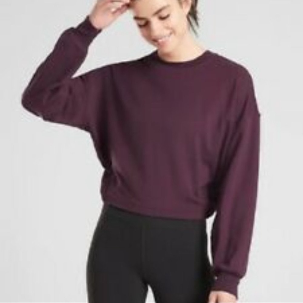 Athleta sweatshirt with tie back size large